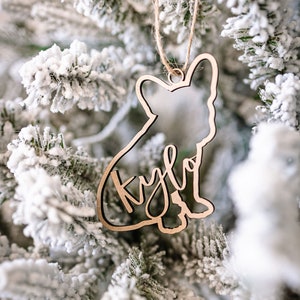 Frenchie Ornament, French Bulldog Ornament, Custom Dog Ornament, Personalized Dog Ornament, Frenchie Mom, Christmas Ornament, Dog Lover GIft