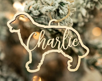 Golden Retriever Ornament, Custom Dog Ornament, Personalized Dog Ornament, Golden Mom, Christmas Ornament, Dog Lover GIft