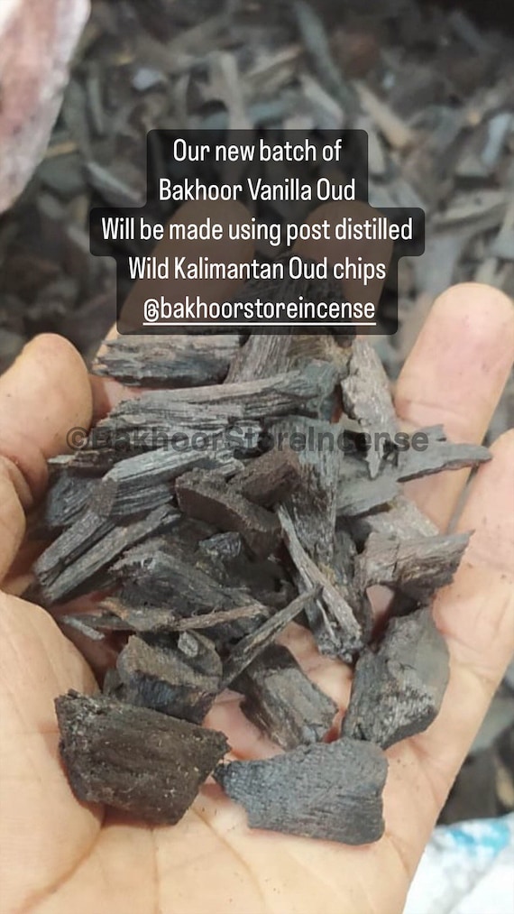 Bakhoor Vanilla Oud New Batch Made With Kalimantan Oud Chips Oudh Bakhoor  Incense Burner Home Gift House Fragrance Air Freshner 