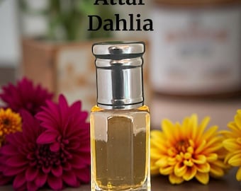 Organic Dahlia Flower Perfume Oil - New Batch 2026, Feminine Floral Fragrance for Women