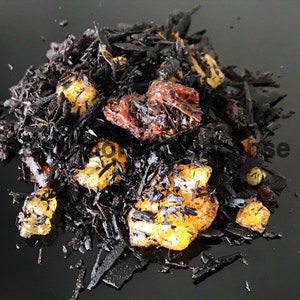 Luxurious Rose Oud, Myrrh & Frankincense Bakhoor Incense: Aromatic Resin Blend for Spiritual Cleansing