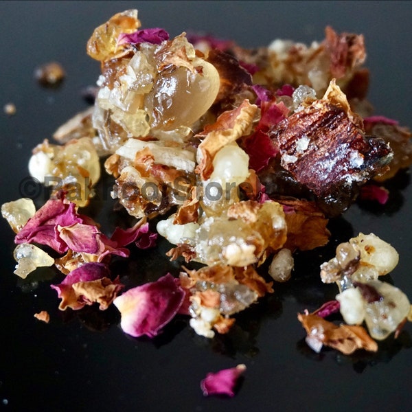 Bakhoor Rose Loban - Oman Hojari Frankincense mit Rosenöl und Rosenblättern gemischt