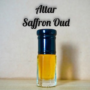 Attar Saffron Oud - handmade Arabian perfume oil