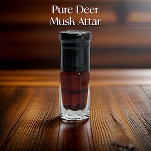 Authentic Pure Natural Musk Attar: Handcrafted Artisan Perfume Oil for Men - Pure Fragrance with Pheromones