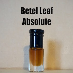 Exotic Betel Leaf Oil: Spicy Sweet Natural Fragrance, Aromatherapy, Rare Perfume Attar