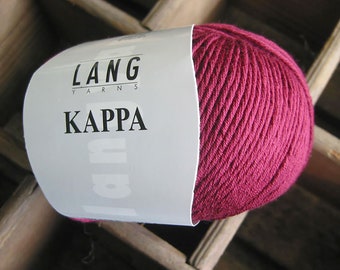 KAPPA~Komfortgarn aus reiner hochwertiger gekämmter gasierter Baumwolle~besonderen Komforteffekt durch Funktionsfaser ELITÉ~Lang Yarns~50g