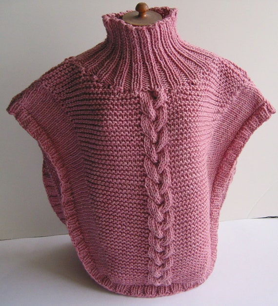 rompecabezas Percibir Prominente Capa de poncho de niña tejida a mano con cuello alto en rosa - Etsy España