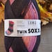 Twin Soxx 6PLY in gradient~the sock/lace yarn by Lang Yarns~150g~Blend of virgin wool superwash with polyamide~a quick knitting yarn 