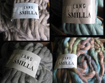 SMILLA de Lang Yarns pour le tricot et le crochet avec de gros points à la taille de l’aiguille 25! 100% laine vierge ~ 250g