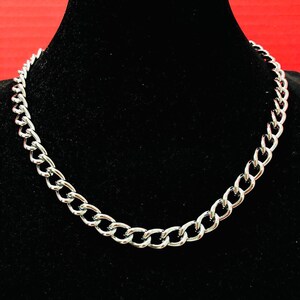 Plain Necklace Chain Choker Stainless Steel plated color chain Necklace No Pendant Solid curb Chain customizing your own Pendant Charm