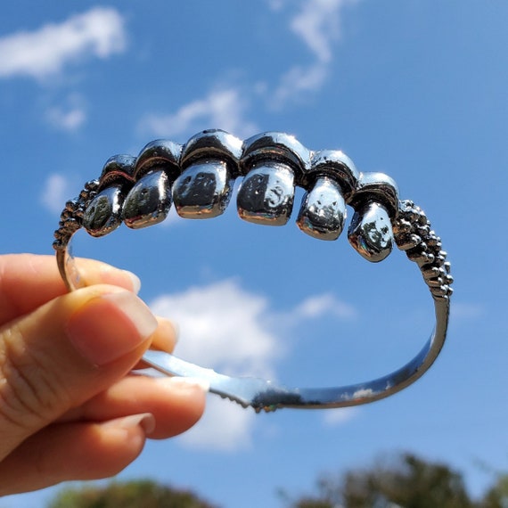 Chunky Vampire Teeth Bangle Gothic Human Oddities Bleeding Jaws