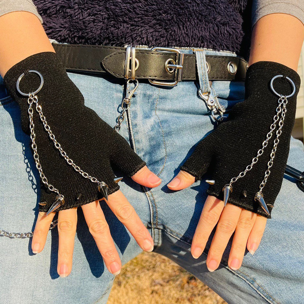 High Performance Fingerless Blue Shatter Gloves - Modern Outdoor