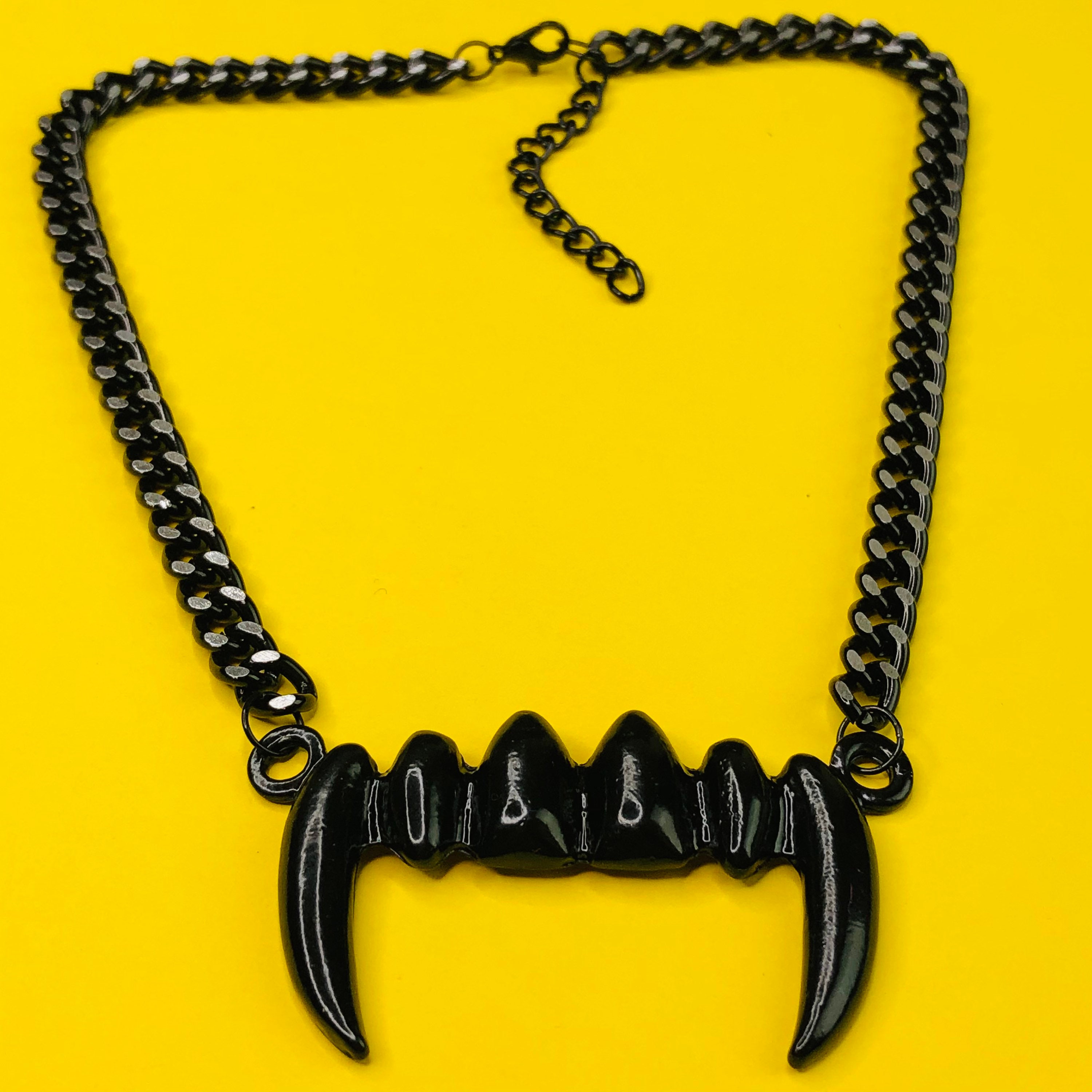 Vampire Fangs Necklace with Blood Drop — Bang-Up Betty