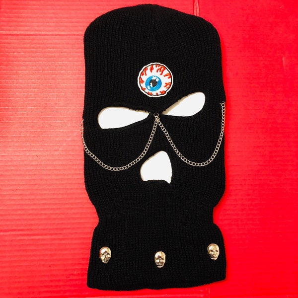 Ski Mask Studded Etsy