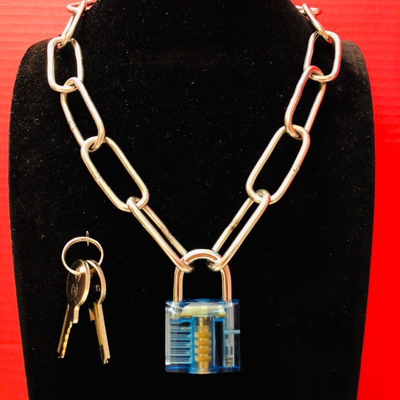 Chunky Clear Padlock Heavy Duty 