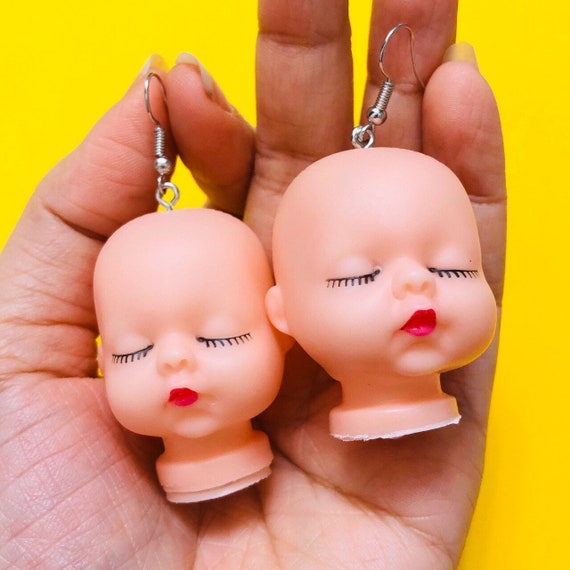 Baby shop head earrings