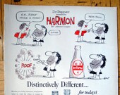 1964 Dr Pepper Harmon-Cartoon-Chicken Wishbone -Original 13.5 10.5 Magazine Ad