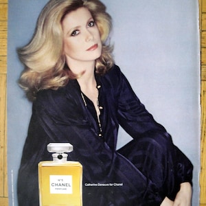 1979 Catherine Deneuve chanel No 5 Perfume-original 12 10 