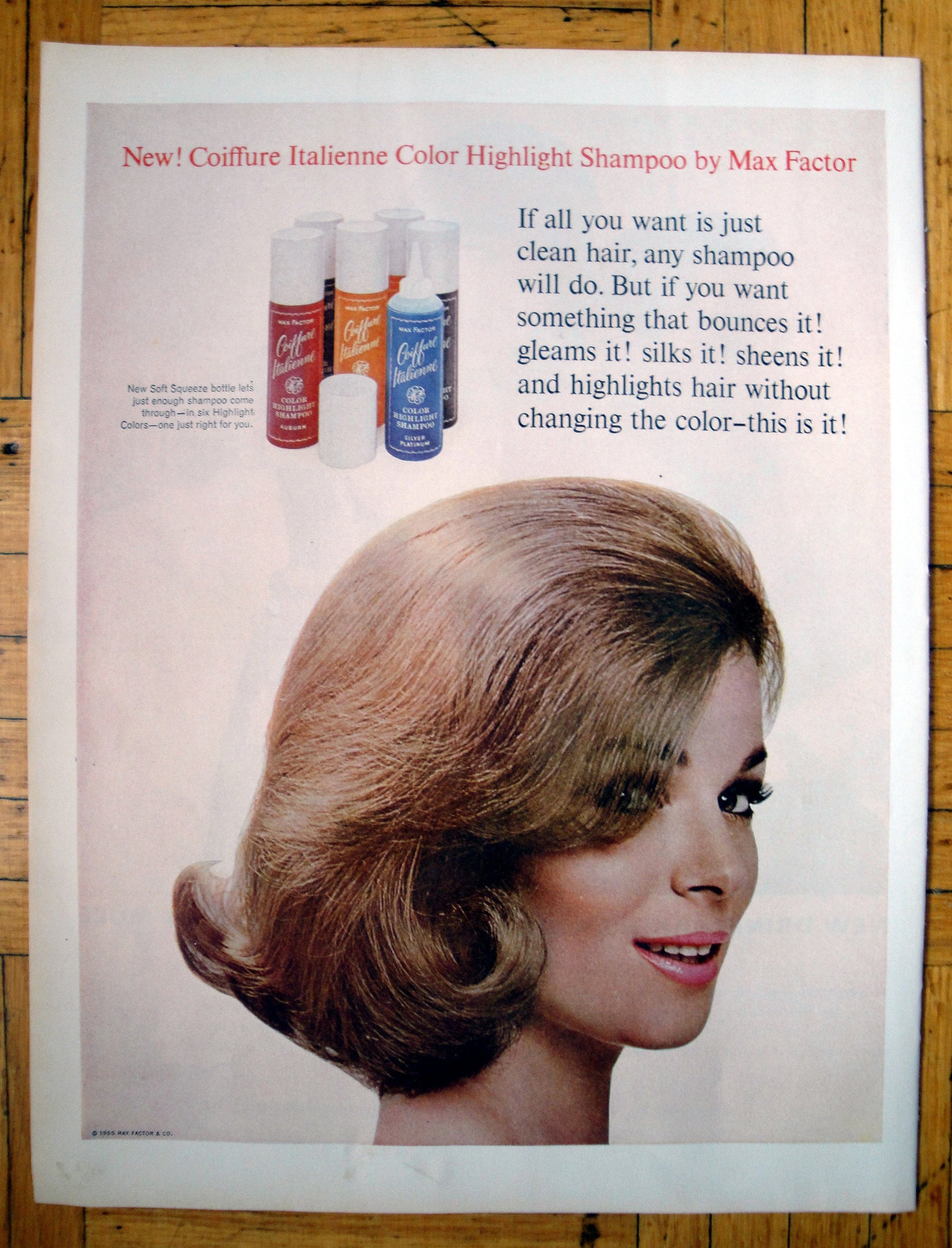 1965 Max Factor Color Highlighting Shampoo Hair Original 13.5 - Etsy