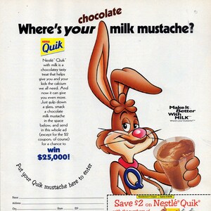 ネスレ　クイックバニー　Nestle Quik Bunny フィギュア　セット Nesquik Bunny PVC(1) / ネスクイック ネスレ - TOYS & JUNKS