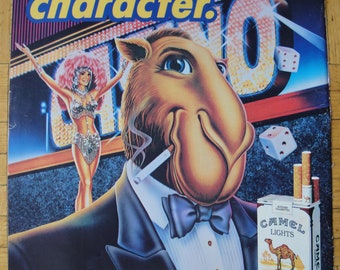 1990 JOE Camel- Vegas Showgirl-Tuxedo -Tobacco Cigarette-Original Magazine Ad