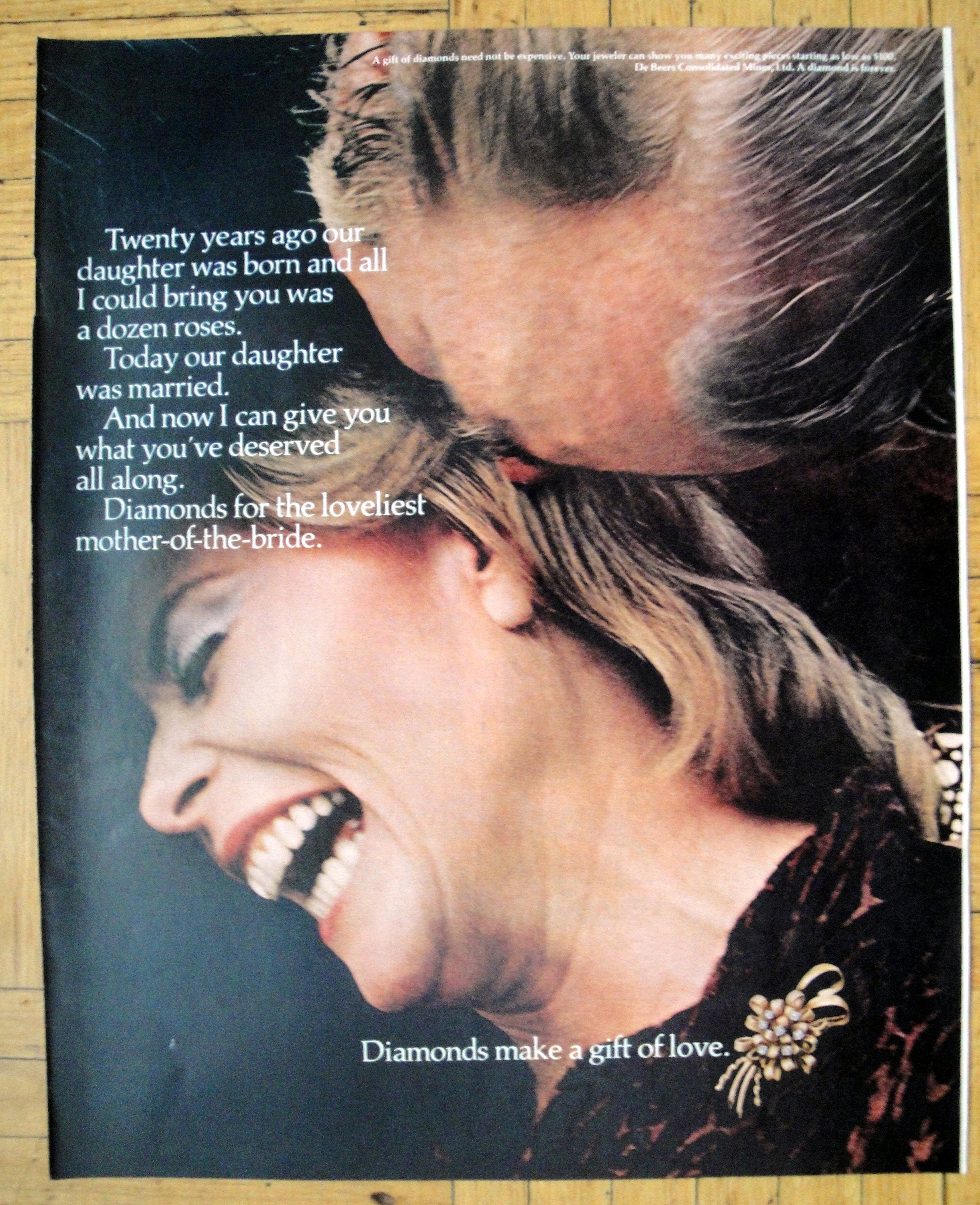 1972 De Beers Diamond Jewelry Daughter's Wedding-original 
