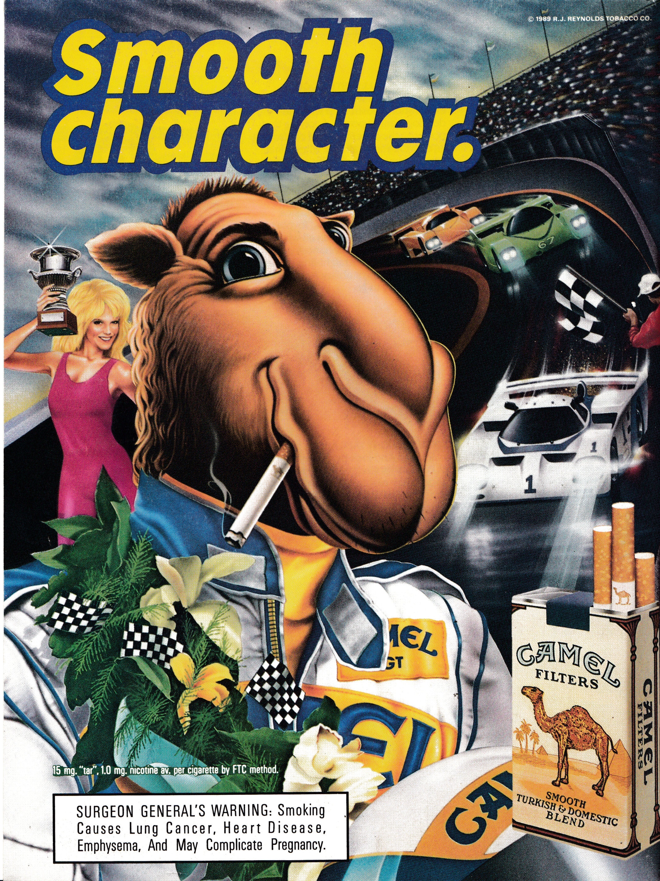 1989 JOE Camel-car Racing hot Blond-victory-cigarette Smoking - Etsy Ireland