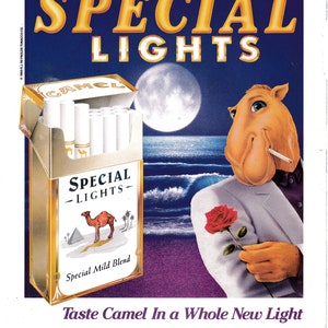 1993 JOE Camel-Romantic Sunset With A Rose Tobacco-Cigarette-Original Magazine Ad