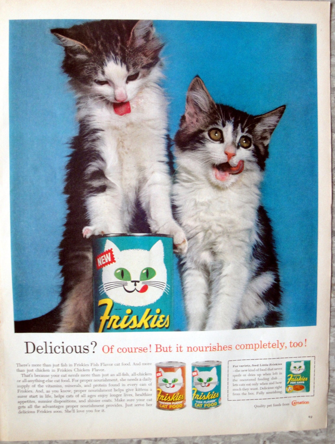 Friskies cat food commercial outlet