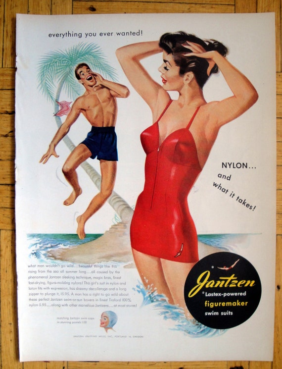 Jantzen (Lingerie) 1952 Mermaid, Brassiere — Advertisement