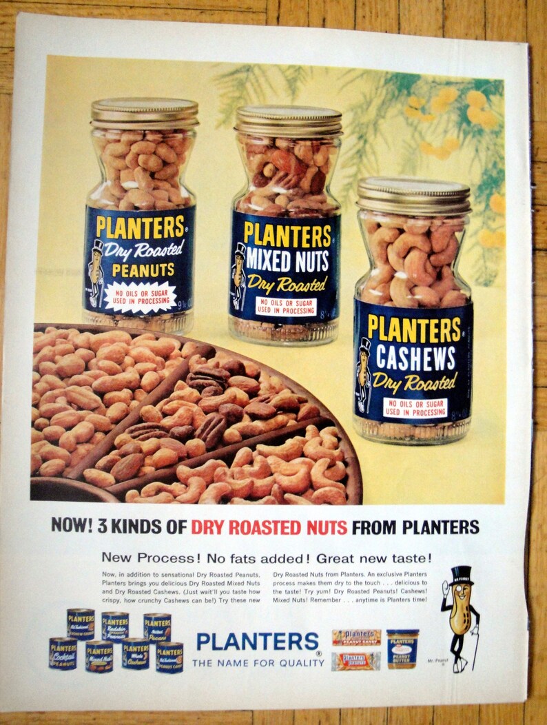 1963-planters-dry-roasted-peanuts-cashews-mixed-original-13-5-etsy