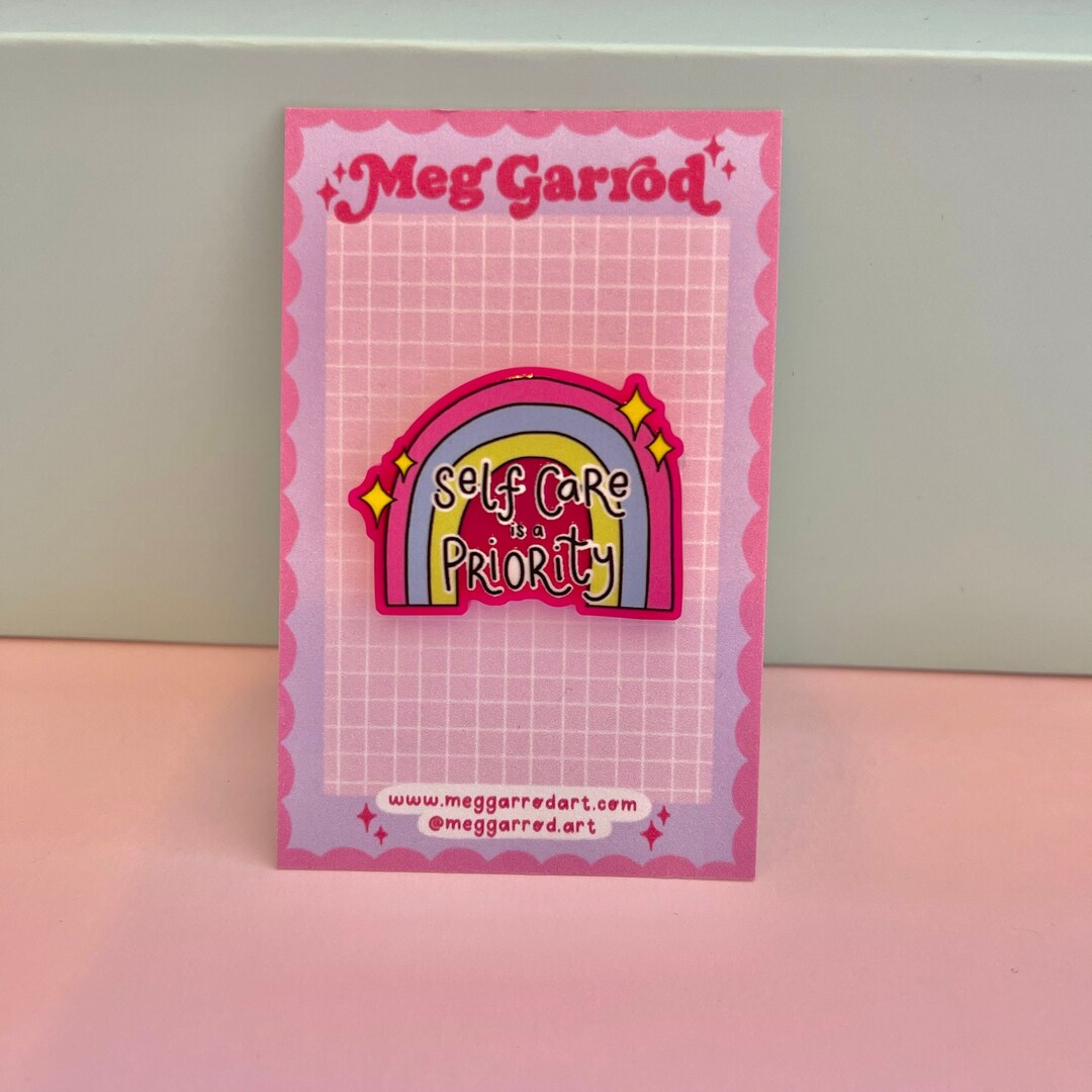 Self Care Pin Badge Self Love Care Badge Feminist Etsy