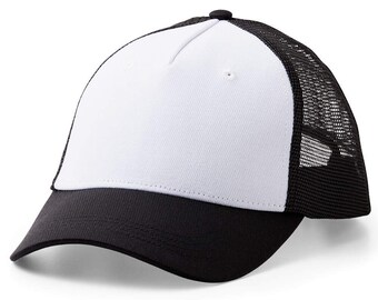 Cricut Trucker Hat, Black/White Blank (1 ct)