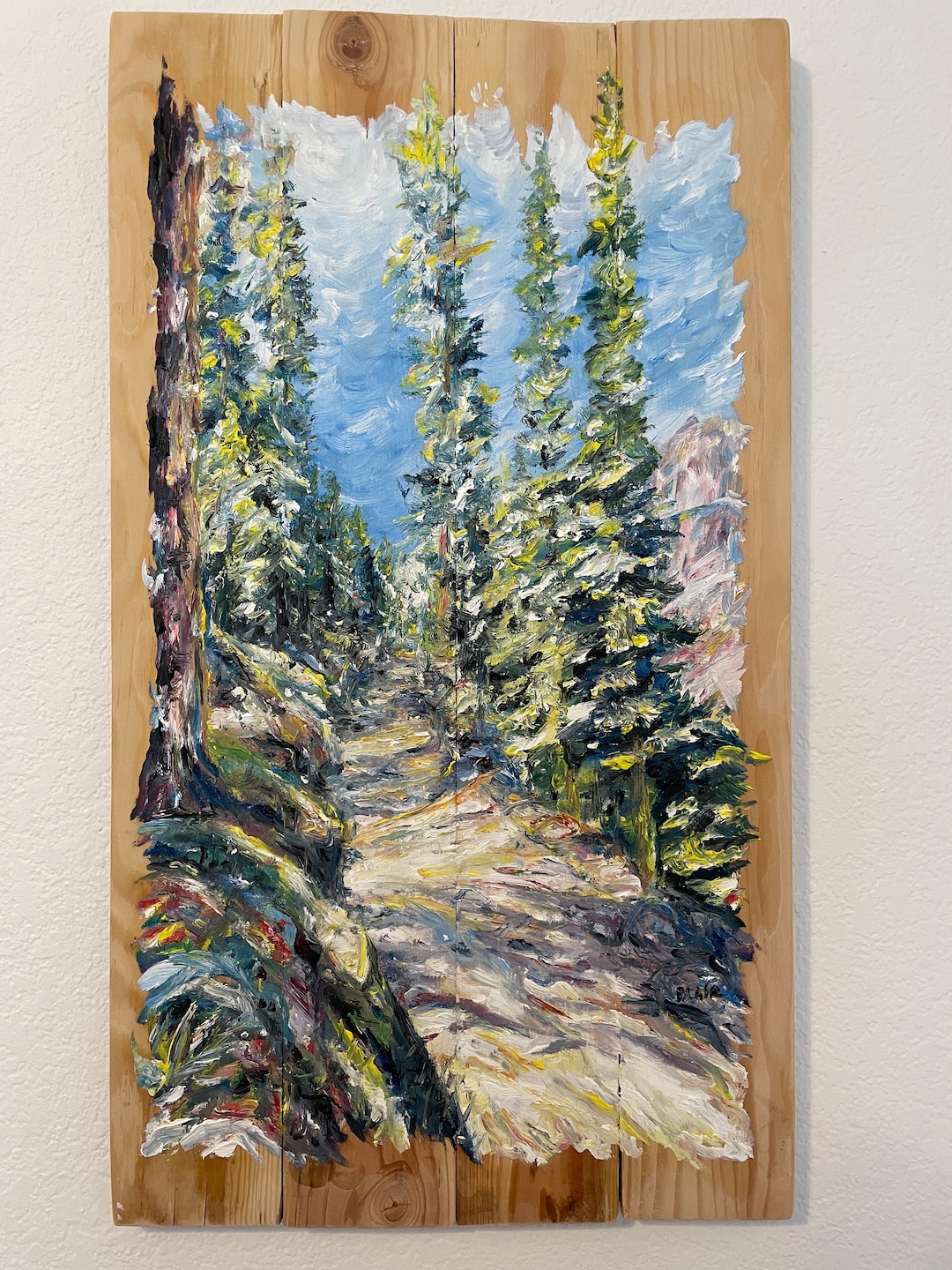 Elegant Oil Paint On Wood Pictures