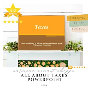 TAXES POWERPOINT // personal finance classroom resources // dave ramsey// state taxes // teacher powerpoint // personal finance//high school