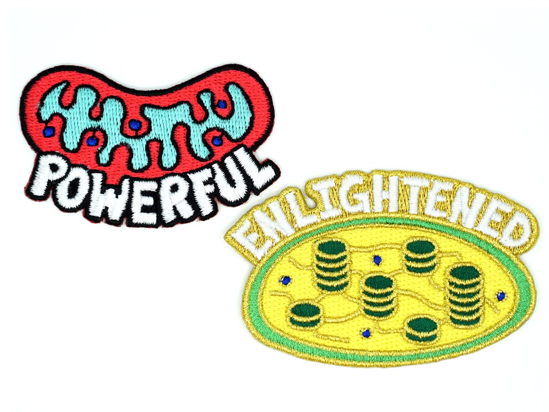 Cellular Organelle Patches Chloroplast & Mitochondria Patch Set Cell