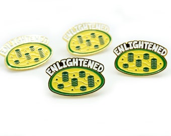 Chloroplast Enamel Pin – Science Biology Lapel Pin | Nerdy Laboratory Badge | Plant Biology Flair | Gift for scientist or student