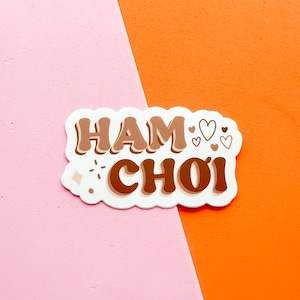 Ham Choi Vietnamese Vinyl Sticker, Vietnamese Phrase Sticker, Viet Sticker