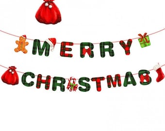 Banner - Merry Christmas Decoration