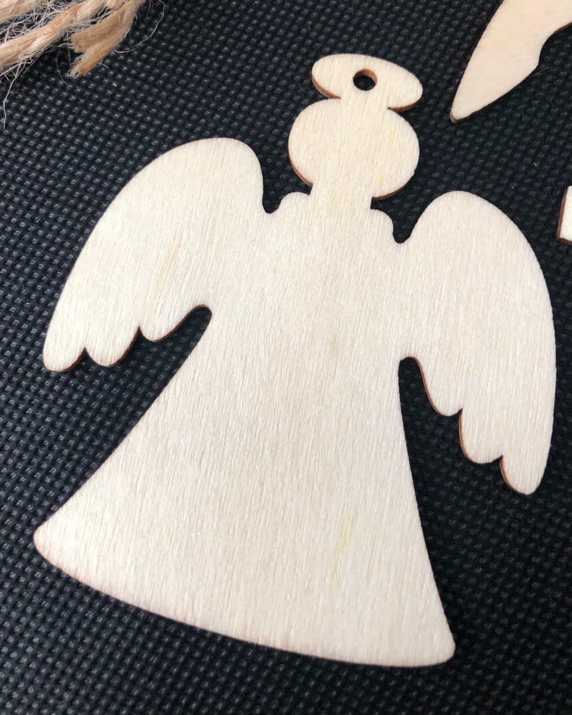 Wooden Christmas Decorations Set of 4  Etsy