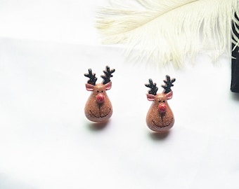 Christmas Earrings Christmas Reindeer Earrings