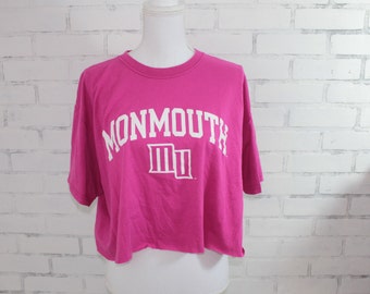 Monmouth University Vintage Graphic Tshirt (RARE one of a kind) College Tailgate Game Day Tshirt