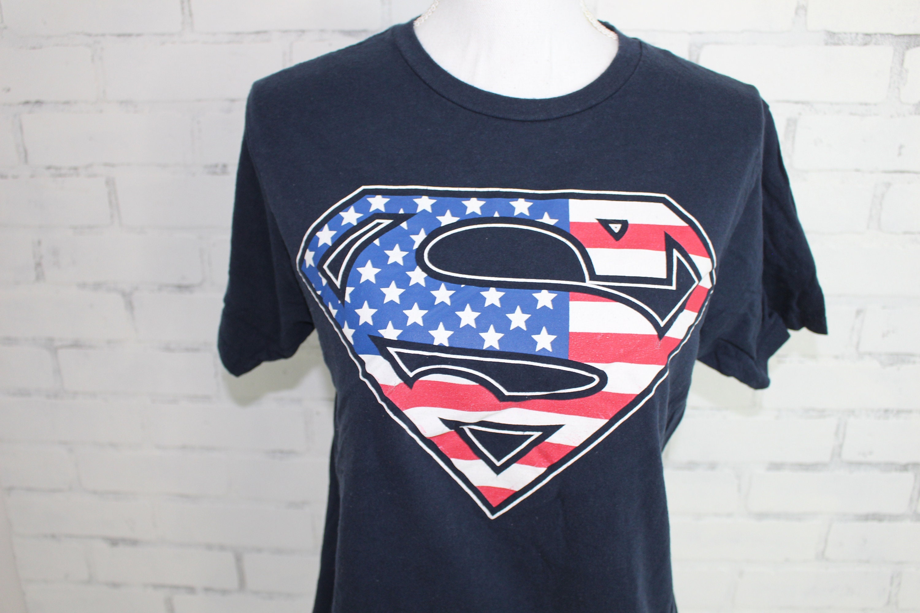 Desperat i går Afvise Superman Super Hero Vintage Graphic T-shirt RARE One of a - Etsy