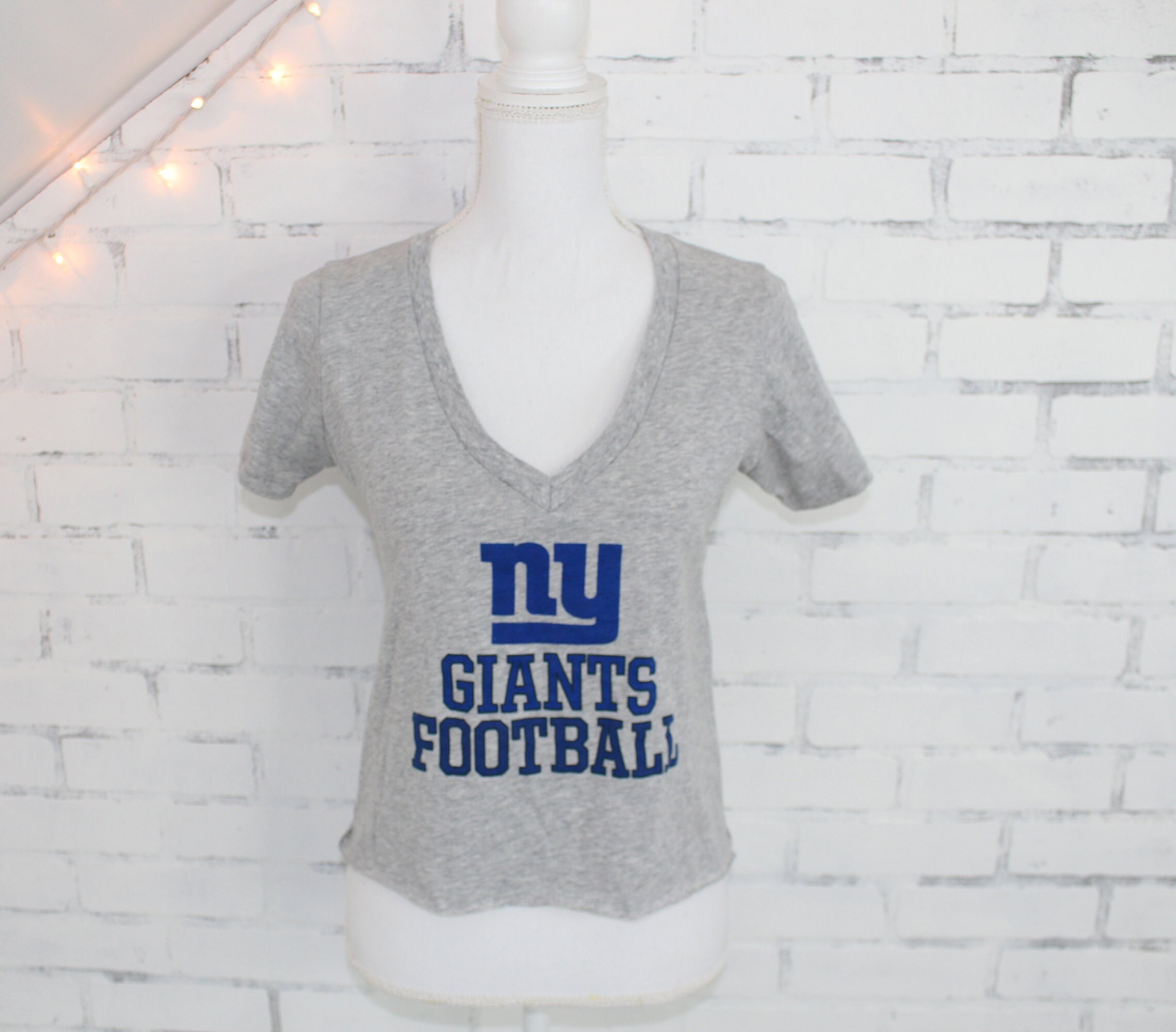 VintageSweetTee New York Giants Football 90 Seasons Vintage Graphic T-Shirt (Rare One of A Kind)