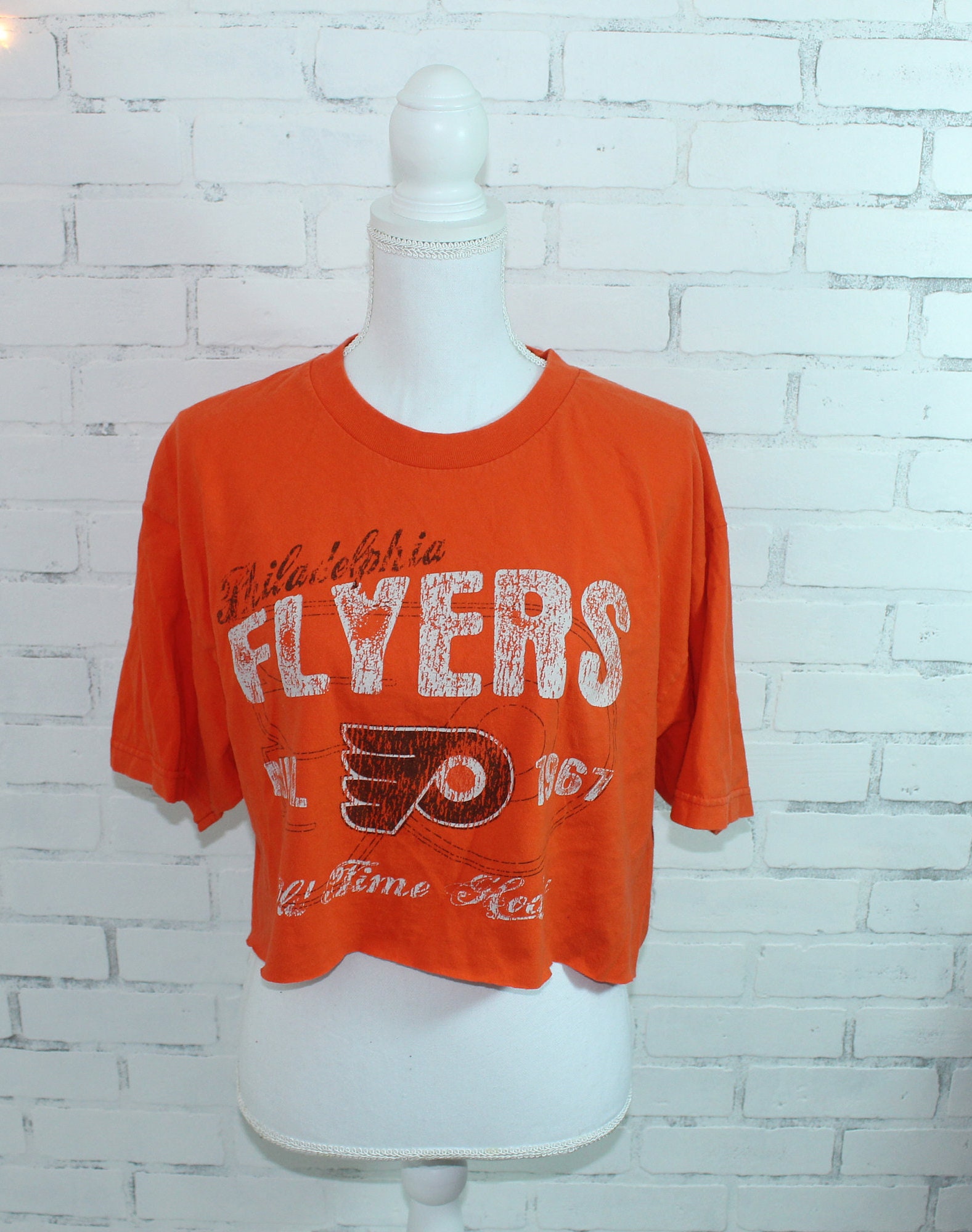 NHL Philadelphia Flyers Vintage Bi-Blend Grey Long Sleeve Shirt