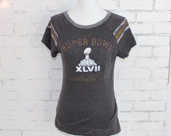 Baltimore Ravels vs. San Francisco 49er's Super Bowl XLVII Vintage Graphic t-shirt (RARE one of a kind)