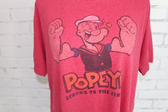 Popeye Vintage Graphic t shirt RARE one of a kind Gem