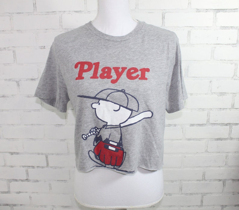 Charlie Brown Baseball Vintage Graphic Tshirt RARE One of a Kind Etsy