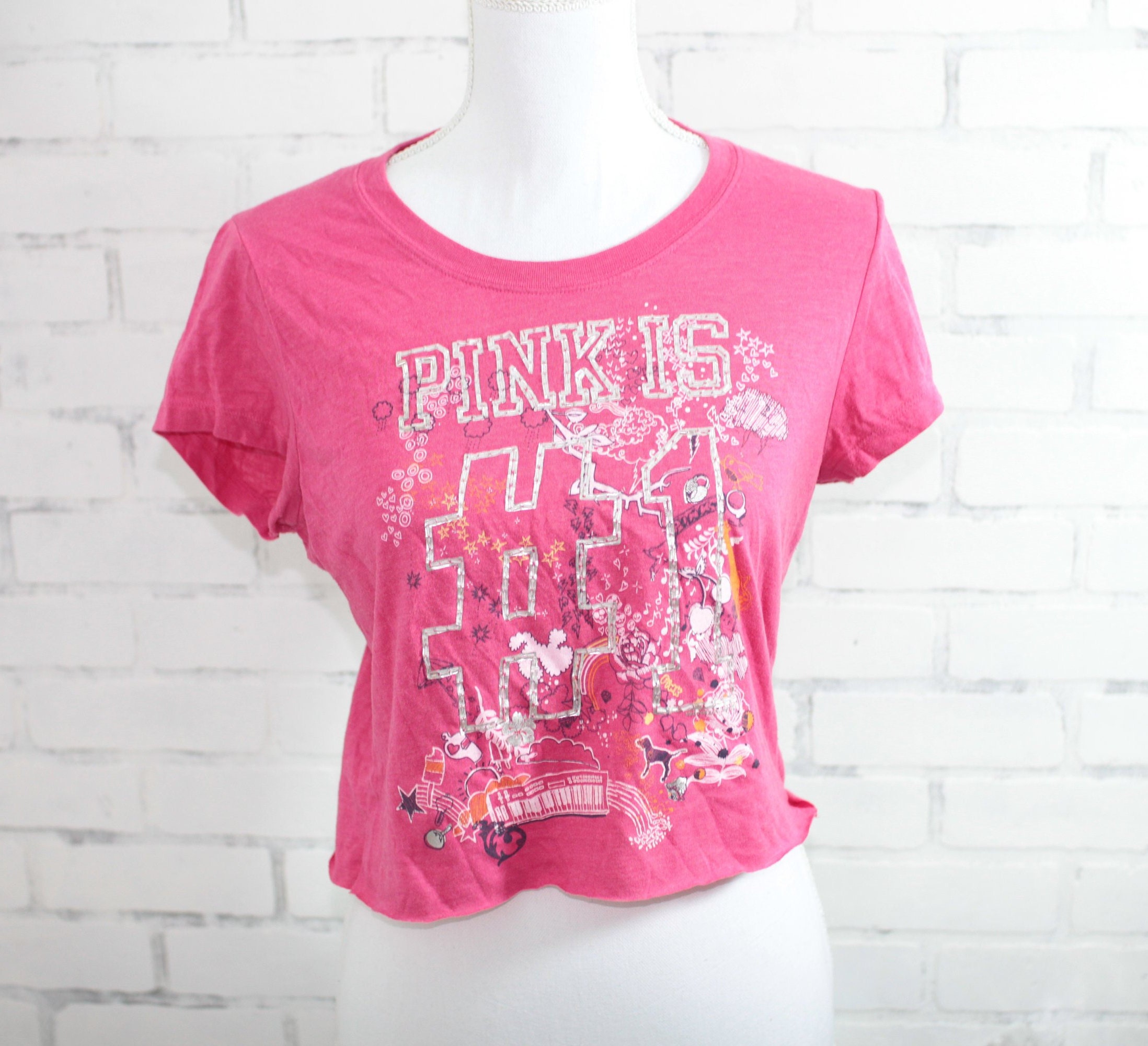 Victoria's Secret PINK Graphic T-shirt RARE One - Etsy