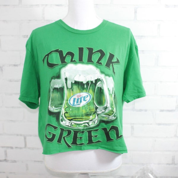 T-shirt Blanc Miller Lite Beer - Taille XL Homme - Gildan - état Correct